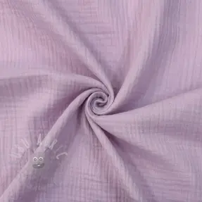 Dvojna gaza/muslin soft lilac ORGANIC