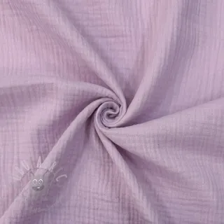 Dvojna gaza/muslin soft lilac ORGANIC
