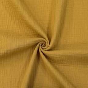 Dvojna gaza/muslin dark ochre ORGANIC