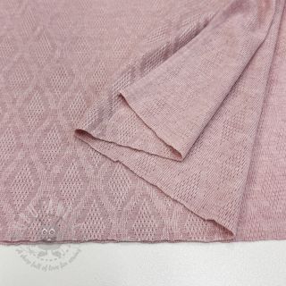 Pletenina jacquard Diamond light pink
