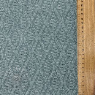 Pletenina jacquard Diamond ocean blue