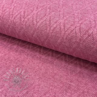 Pletenina jacquard Diamond pink