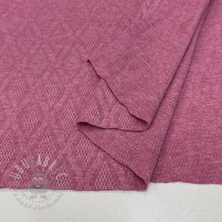 Pletenina jacquard Diamond pink