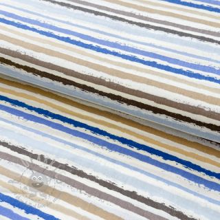 Pamučna tkanina Small stripes Snoozy old blue