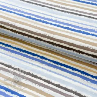 Pamučna tkanina Small stripes Snoozy old blue