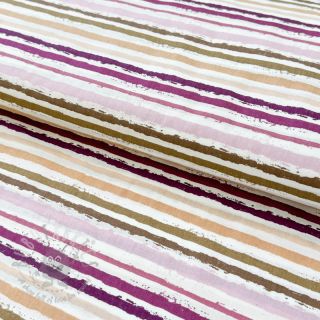 Pamučna tkanina Small stripes Snoozy old pink