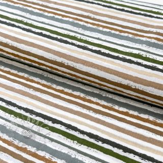 Pamučna tkanina Small stripes Snoozy old green