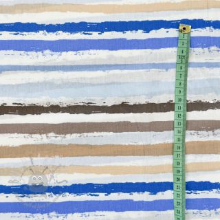 Pamučna tkanina Big stripes Snoozy old blue