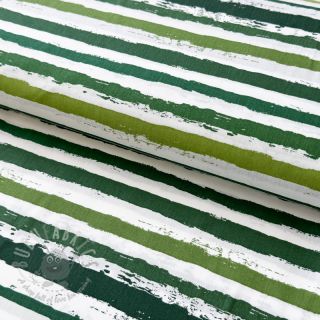Pamučna tkanina Big stripes Snoozy camo green