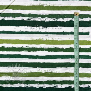 Pamučna tkanina Big stripes Snoozy camo green
