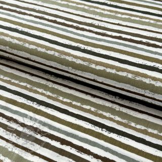 Pamučna tkanina Small stripes Snoozy taupe