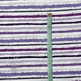 Pamučna tkanina Small stripes Snoozy violet