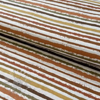 Pamučna tkanina Small stripes Snoozy brick