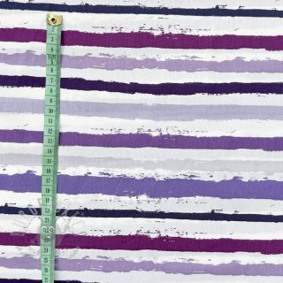 Pamučna tkanina Big stripes Snoozy violet