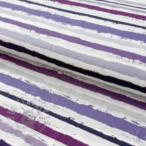 Pamučna tkanina Big stripes Snoozy violet