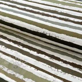 Pamučna tkanina Big stripes Snoozy taupe