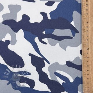 JEANS DENIM STRETCH Camouflage blue