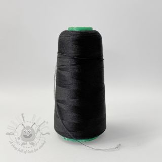 Overlock Poliestrski sukanec STRETCH 2700 m black