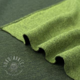 Kosmatena prevešanka MELANGE bottle green