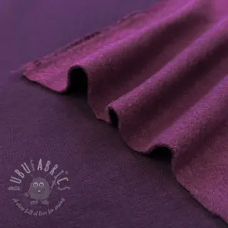 Kosmatena prevešanka MELANGE bordeaux