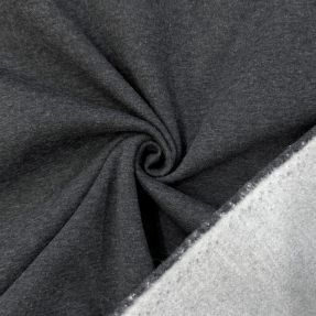 Kosmatena prevešanka MELANGE dark grey