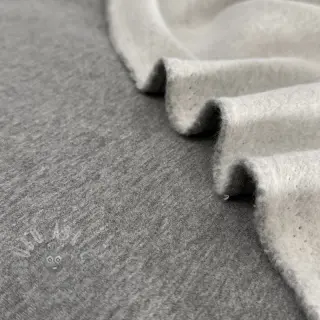 Kosmatena prevešanka MELANGE middle grey