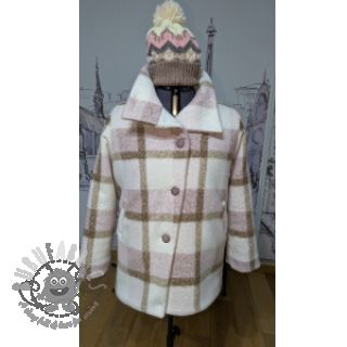 Plaščevina Bouclé Squares design C