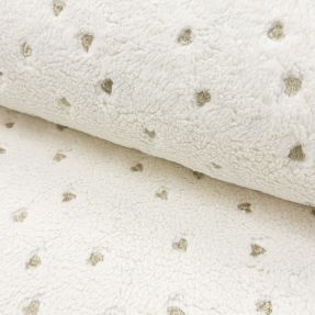 Plaščevina TEDDY Tossed hearts gold