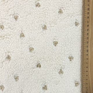 Plaščevina TEDDY Tossed hearts gold