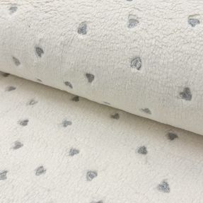 Plaščevina TEDDY Tossed hearts silver