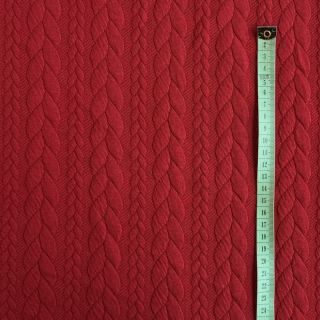 Pletenina jacquard Cably dark red