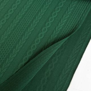 Pletenina jacquard Cable forest green