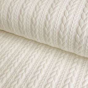Pletenina jacquard Cably off white