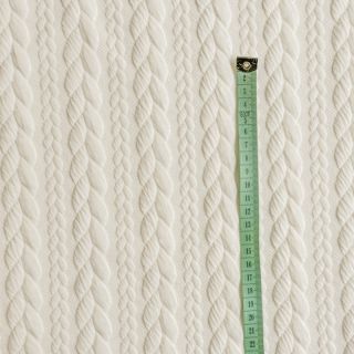 Pletenina jacquard Cably off white