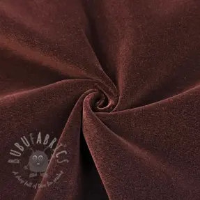 Žamet VELVET LIGHT reddish brown