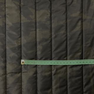 Prešita tkanina Camouflage army green