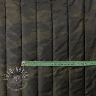 Prešita tkanina Camouflage army green