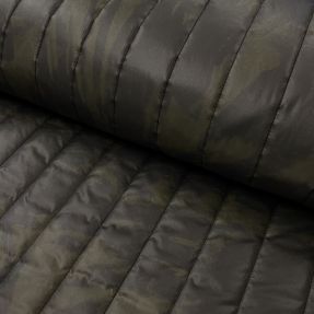 Prešita tkanina Camouflage army green