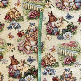 Dekorativno blago GOBELIN PREMIUM Blossom Bunny Garden