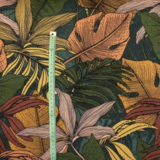 Dekorativno blago premium Bush lines forest green