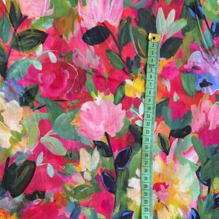 Bombažna tkanina VOILE Flower explosion digital print