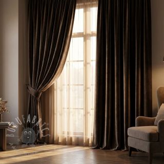 Žamet VELVET LIGHT wood brown