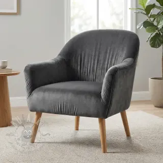 Elastičen žamet VELVET STRETCH dark grey