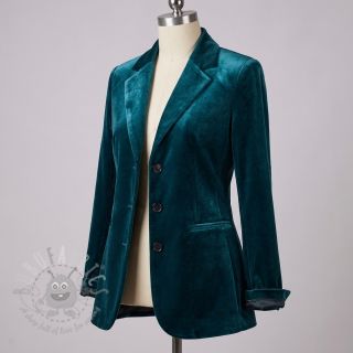 Elastičen žamet VELVET STRETCH petrol