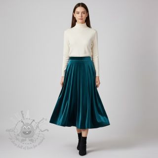 Elastičen žamet VELVET STRETCH petrol