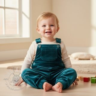 Elastičen žamet VELVET STRETCH petrol