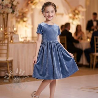 Elastičen žamet VELVET STRETCH blue