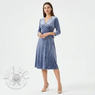 Elastičen žamet VELVET STRETCH blue
