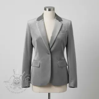 Elastičen žamet VELVET STRETCH light grey