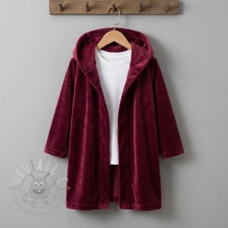 Elastičen žamet VELVET STRETCH bordeaux